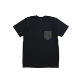May club -【WESTRIDE】"HEATHER POCKET" TEE - BLACK